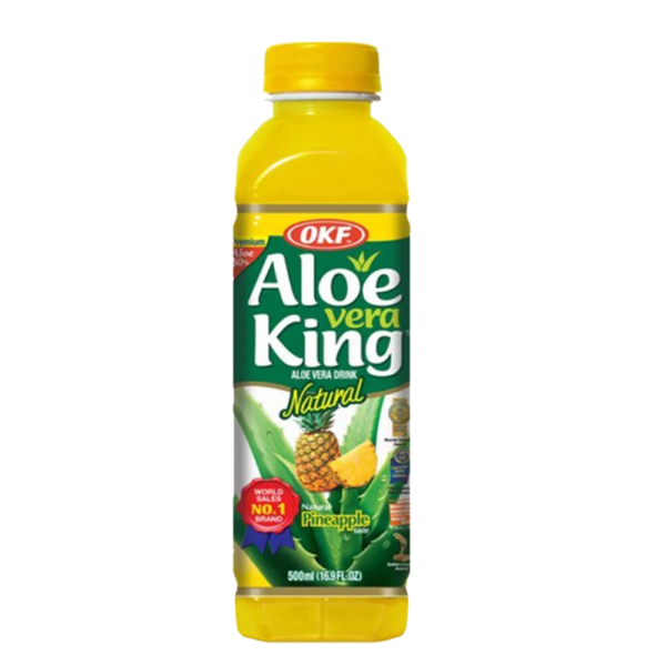 Bautura racoritoare Aloe Vera King, Aroma de ananas, 500ml, OKF