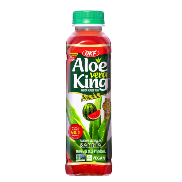 Bautura racoritoare Aloe Vera King, Aroma de pepene rosie, 500ml, OKF