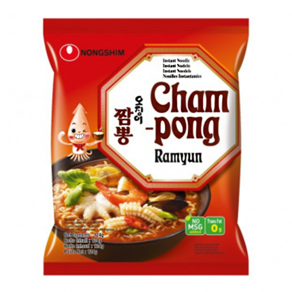 Noodles instant, ChamPong, 124g, Nongshim