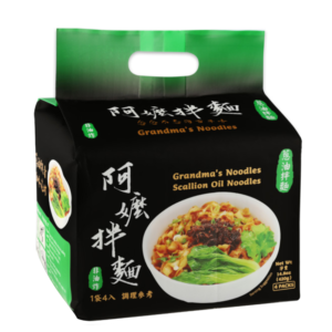 Noodles instant, cu ulei de ceapa verde, 4 x 105g, Grandma’s Noodles