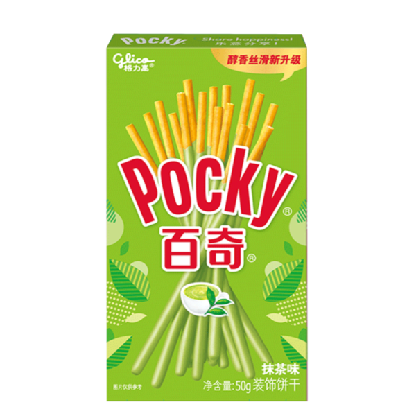 Sticksuri Pocky, aroma de ceai verde, Glico, 55g