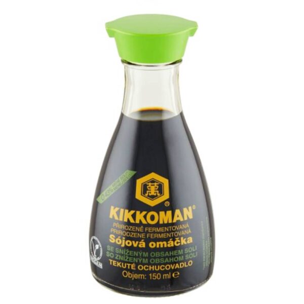 Sos de soia, continut redus de sare, 150ml, Kikkoman