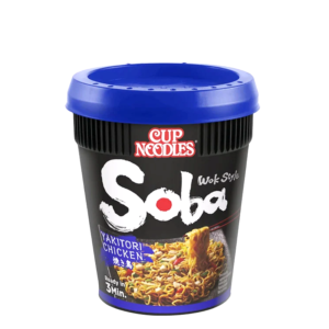 Noodles instant, Soba, aroma de pui yakitori, 89g, Nissin