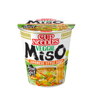 Noodles instant, aroma de Miso cu legume, 67g, Nissin