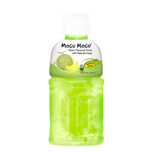 Bautura racoritoare cu pulpa, Aroma de pepene galben, 320ml, Mogu Mogu