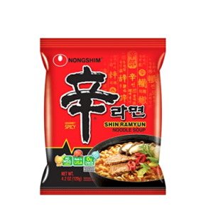 Noodles instant, cu ciuperci picante, 120g, Nongshim