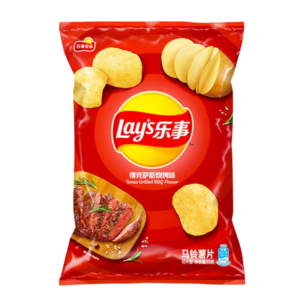 Chipsuri din cartofi, aroma de BBQ texan, 70g, Lay’s