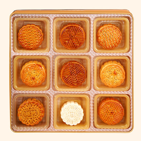 Prajituri Mooncake, desert traditional chinezesc, aroma mixta, 540g