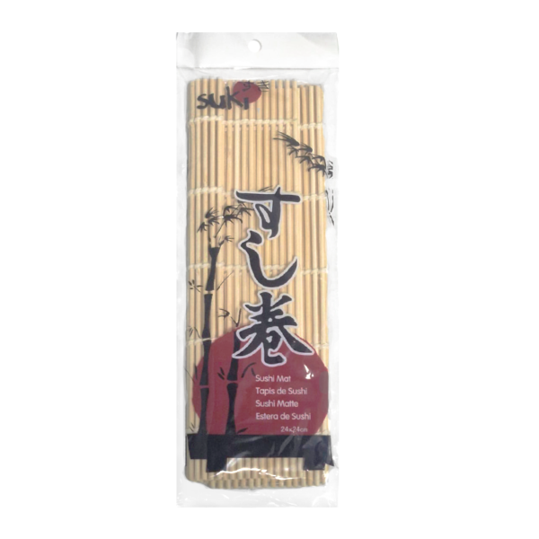 Covoras pentru rulat sushi, din bambus, 24x24cm, reutilizabil, Suki