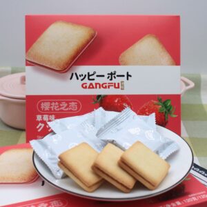 GF Biscuiți cu cremă cu aromă de căpșuni 120G